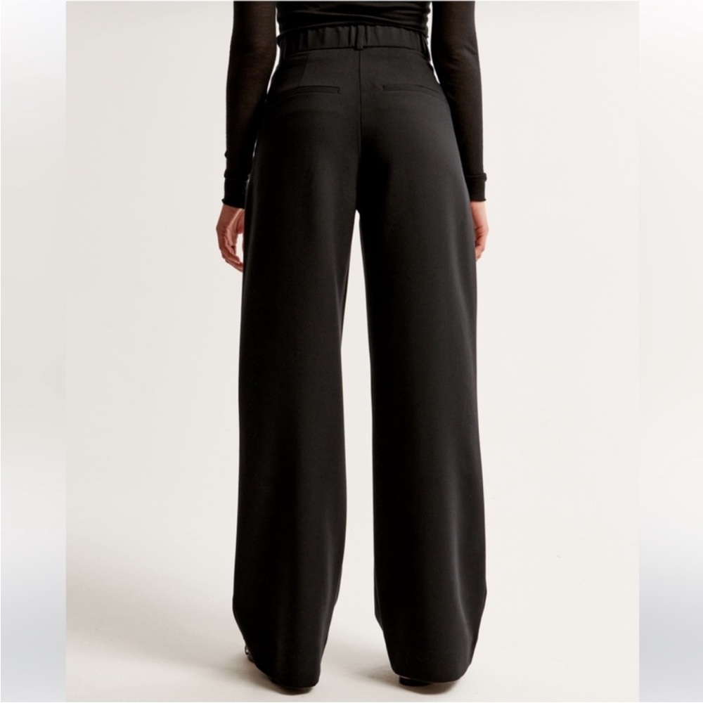 Abercrombie & Fitch Black Wide-Leg Trousers - Picture 3 of 6